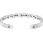 Joycuff Inspirational Bracelets for Women Mom Personalized Gift for Her Engraved Mantra Cuff Bangle Crown Birthday Jewelry
