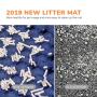 2020 New Cat Litter Mat Premium Kitty cat litter trapper mat No-Toxic EVA Double Sided cat litter mat waterproof