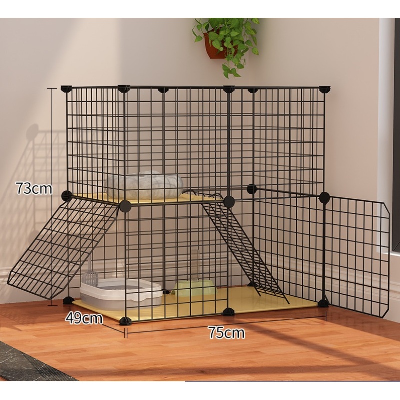 Large Cat Cage Cat Houses Cats Playpen Detachable Metal Wire Kitten Kennels
