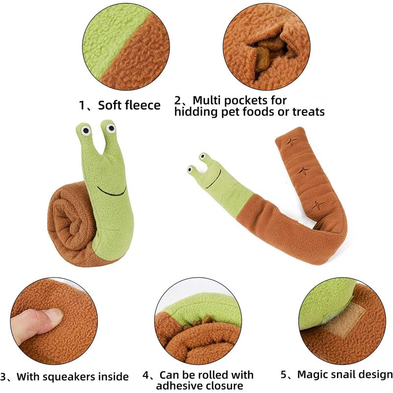 Snuffle Dog Mat Foraging Bowls Interactive Puppy Toys Plush Chew Toys for Dogs Slow Feeder