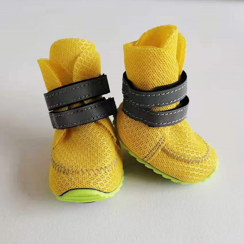 Breathable Mesh Dog Boots Waterproof Dog Shoes for Hot Pavement Summer Pet Sandal Soft Lightweight Puppy Paw Protector
