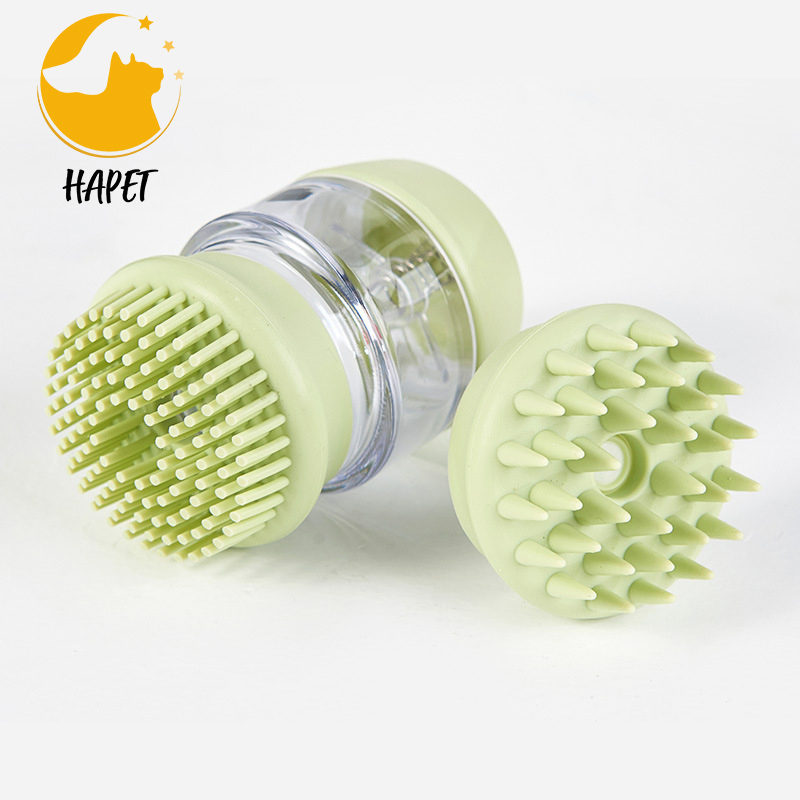 Pet Bath Brush Soothing Massage Soft Bristles Comb for Dogs & Cats Washing