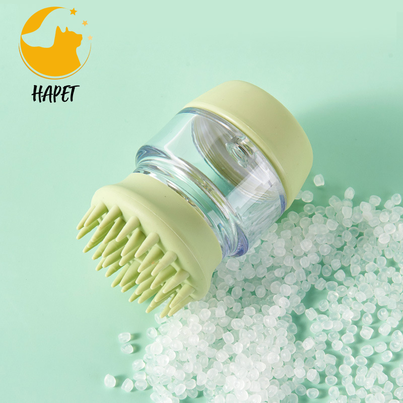 Pet Bath Brush Soothing Massage Soft Bristles Comb for Dogs & Cats Washing