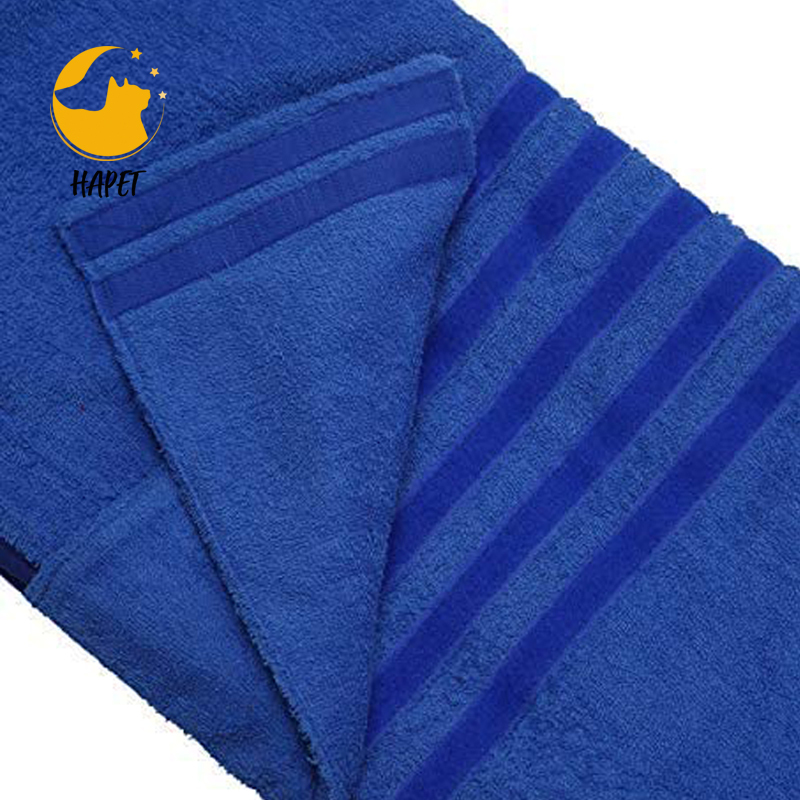Dog Puppy Bath Robe Towel Dog Bathrobe Drying Coat Super Absorbent Terry Robe