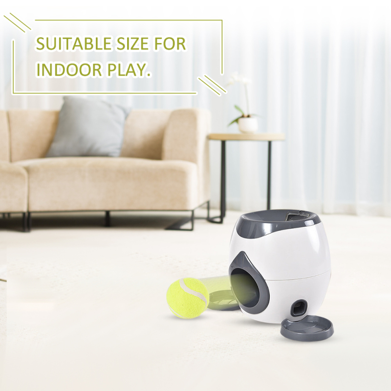 Interactive Reward Toy Dogs Tennis Ball Automatic Thrower Food Treat Dispenser Creativity Play Game Dog Food Leader