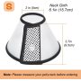 Lightweight Plastic Elizabethan Collar Recovery Pet Cone for Small Pet