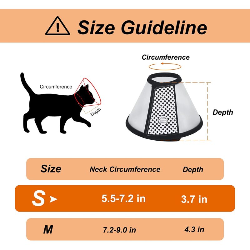 Lightweight Plastic Elizabethan Collar Recovery Pet Cone for Small Pet