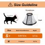 Lightweight Plastic Elizabethan Collar Recovery Pet Cone for Small Pet