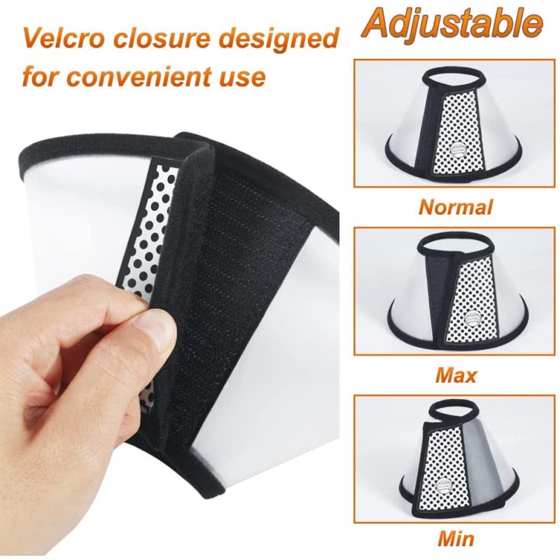 Lightweight Plastic Elizabethan Collar Recovery Pet Cone for Small Pet
