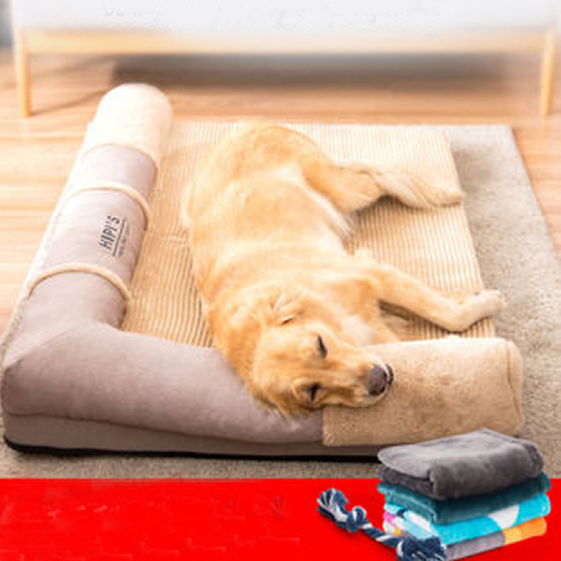 Dog Bed Luxury Sofa Comfort Pet Bed For Big Dog Lounge Sofa-Style Living Room Corner Couch Pet Bed