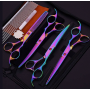 Dog Grooming Scissors Set, Safety Round Blunt Tip Grooming Tools, Professional Curved,Thinning,Straight Scissors