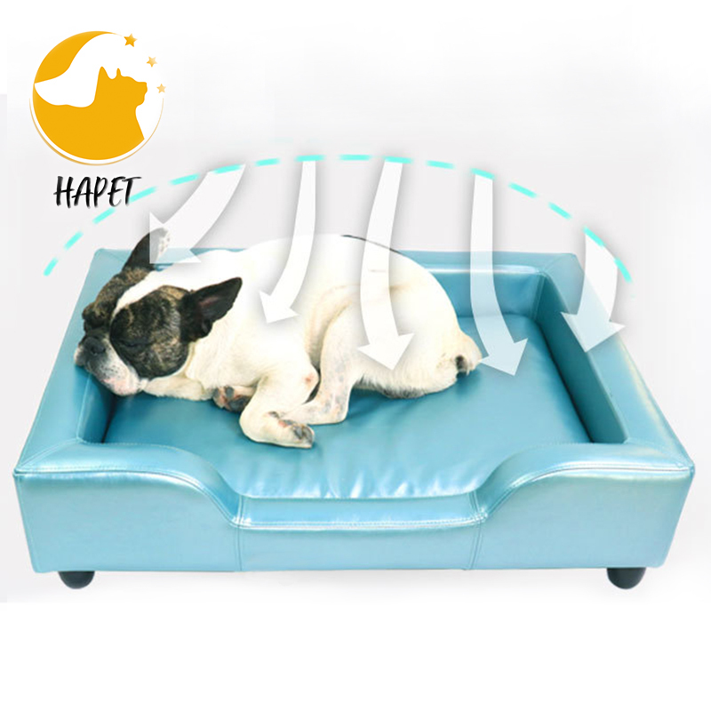 Elevated Ultra Plush Leather and Suede Traditional Sofa-Style Living Room Couch Pet Bed