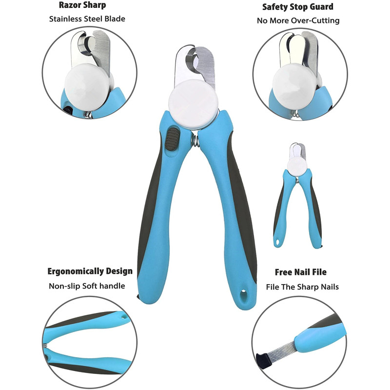 Safety Guard Pet Nail clipper Avoid Over Cutting Professional Grooming Tool for Pets