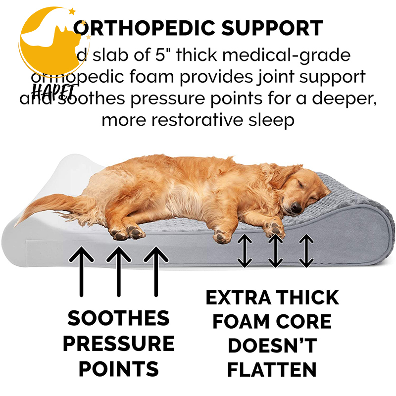 Orthopedic Bolster Couch Pet Bed Washable Soft Foam Mattress Pet Bed Pet Beds Orthopedic Memory Foam