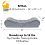 Orthopedic Bolster Couch Pet Bed Washable Soft Foam Mattress Pet Bed Pet Beds Orthopedic Memory Foam