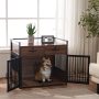 Dog Crate End Table Furniture Style Dog Crate with Storage Drawers
