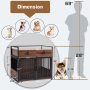 Dog Crate End Table Furniture Style Dog Crate with Storage Drawers