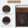 Dog Crate End Table Furniture Style Dog Crate with Storage Drawers