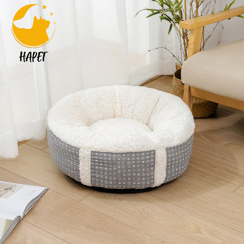 Beds for Indoor Cats Pet Bed for Puppy and Kitten Super Soft Pet Round Bed
