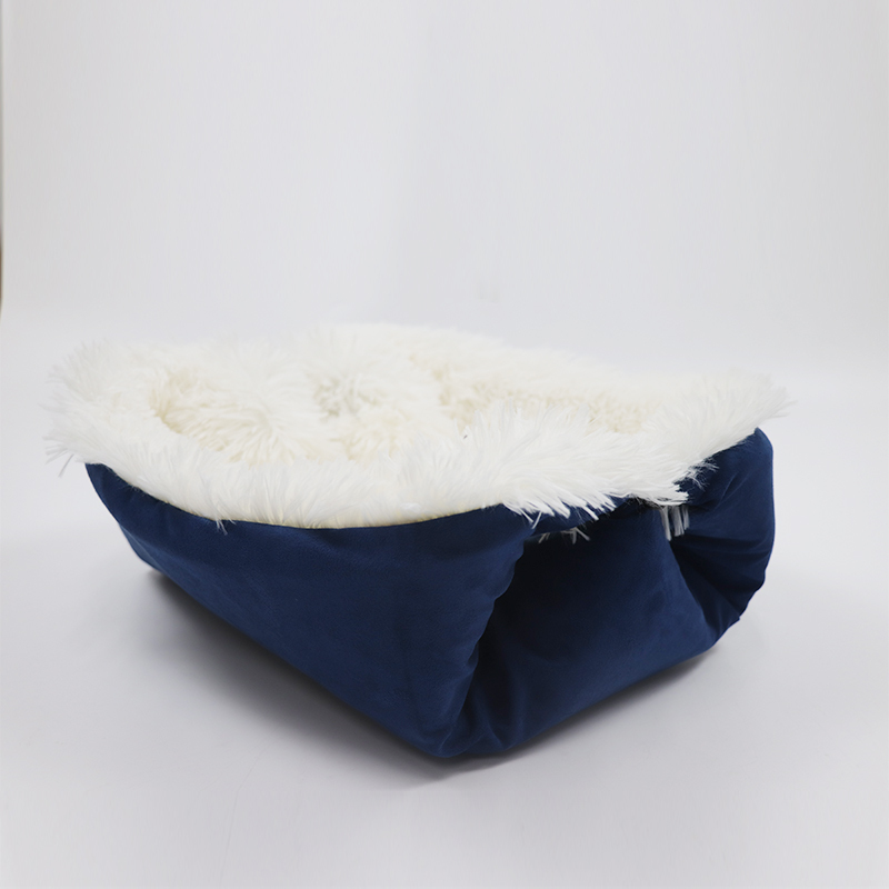 Self Warming Pet Cushion Calming  Crate Plush Fluffy Cozy Dog Mat Faux Fur Cat Small Bed Nest
