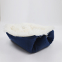 Self Warming Pet Cushion Calming  Crate Plush Fluffy Cozy Dog Mat Faux Fur Cat Small Bed Nest