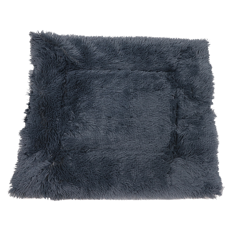 Self Warming Pet Cushion Calming  Crate Plush Fluffy Cozy Dog Mat Faux Fur Cat Small Bed Nest