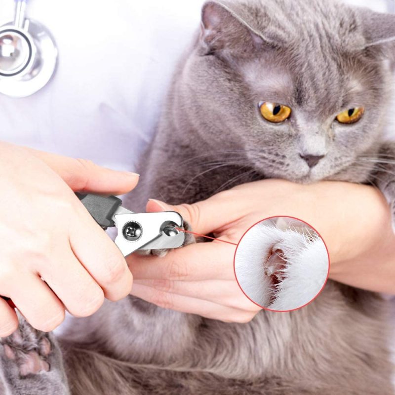 Dog Nail Trimmer with Safety Guard and Nail File