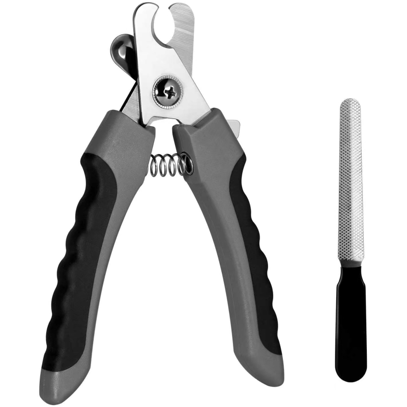 Dog Nail Trimmer with Safety Guard and Nail File