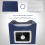 Foldable Cube Cat Houses with Fluffy Ball Hanging and Scratch Pad for Pet Cat House