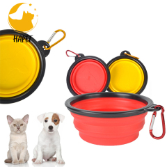 Collapsible Dog Bowls, Portable Foldable Dogs Cats Travel Water Food Bowls with Carabiner Clip for Walking, Traveling,Hiking