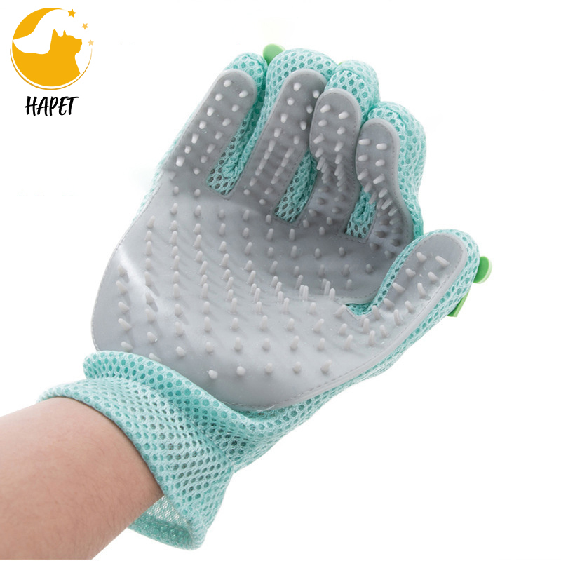 Pet Grooming Mitt Cat Dog Gentle Deshedding Brush Pet Hair Remover Massage Mitt