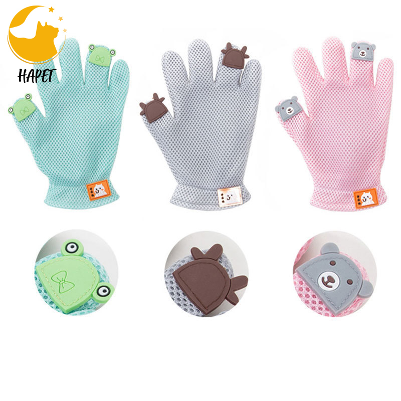 Pet Grooming Mitt Cat Dog Gentle Deshedding Brush Pet Hair Remover Massage Mitt