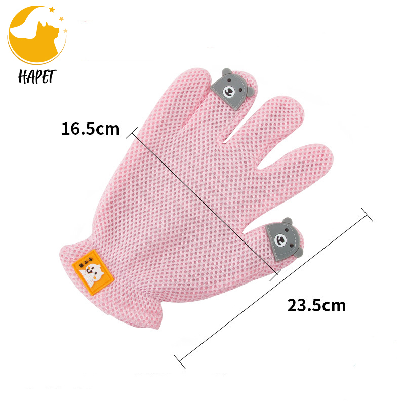 Pet Grooming Mitt Cat Dog Gentle Deshedding Brush Pet Hair Remover Massage Mitt