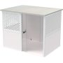 Indoor Pet Kennel with Lockable Acrylic Sliding Door Dog Cage End Table Furniture for Medium Dogs