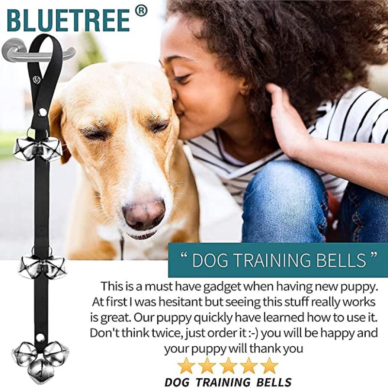 2 Pack Dog Doorbells Premium Quality Training Potty Great Dog Bells Adjustable Door Bell Dog Bells for Potty Training Your Puppy