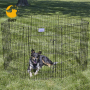 Heavy Duty Dog Playpen Kennel, Pet Dog Exercise Playpen Foldable Dog Steel Crate Wire Metal Cage