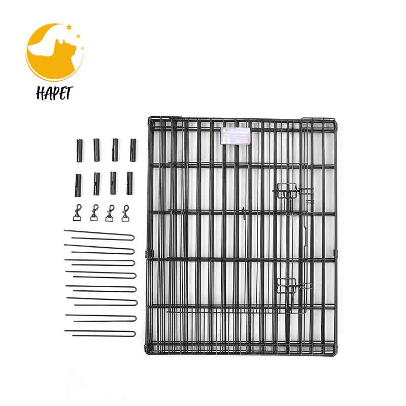 Heavy Duty Dog Playpen Kennel, Pet Dog Exercise Playpen Foldable Dog Steel Crate Wire Metal Cage