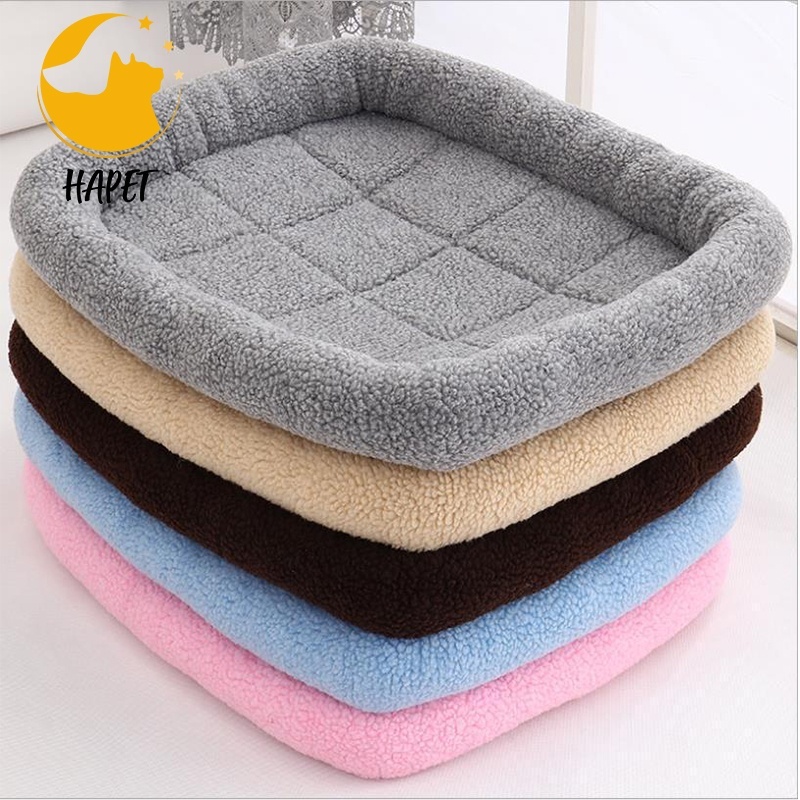 Ultra Soft Pet (Dog/Cat) Bed Mat with Cute Prints | Reversible Fleece Dog Crate Kennel Pad | Machine Washable Pet Bed Liner
