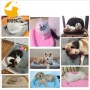 Ultra Soft Pet (Dog/Cat) Bed Mat with Cute Prints | Reversible Fleece Dog Crate Kennel Pad | Machine Washable Pet Bed Liner