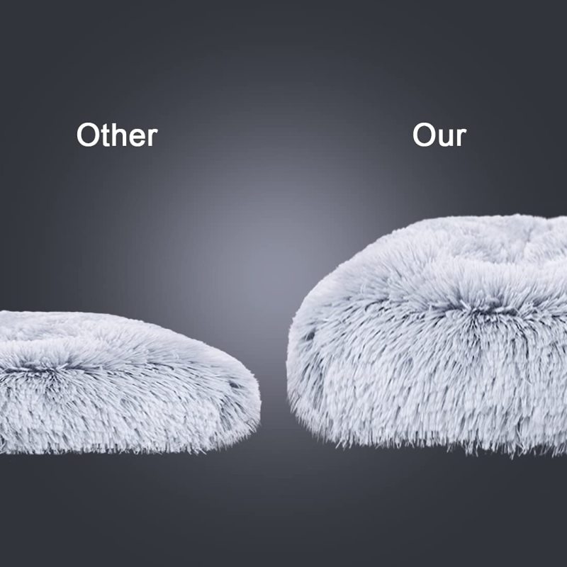 Plush Soft Fluffy Pet Beds Dog Bed Crate Pad Dog Crate Bed for Large Medium Small Dogs
