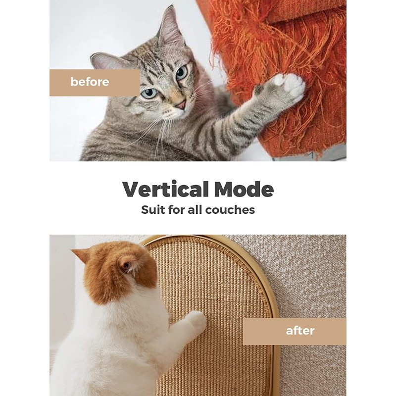 Furniture Protector Cat Scratching Post With Replaceable Sisal Scratch Pad