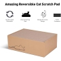 Cat Scratcher Cardboard 5 PCS with Box Reversible Cat Scratch Pad