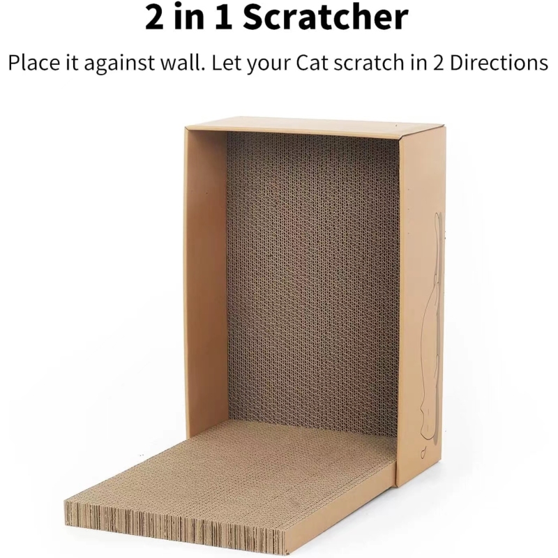 Cat Scratcher Cardboard 5 PCS with Box Reversible Cat Scratch Pad