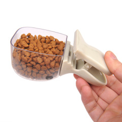 Duck Shape Collapsible Pet Scoop Silicone Multi-Function Scoop Sealed Scoop For Pet Food