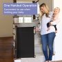 Child Safety Baby Gates for Stairs Retractable Baby Gate Extends up to Wide In The Living Room