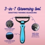Dog and Cat Dematting and Deshedding Tool Safe Dog Detangler and Cat Brush