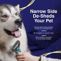 Dog and Cat Dematting and Deshedding Tool Safe Dog Detangler and Cat Brush