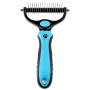 Dog and Cat Dematting and Deshedding Tool Safe Dog Detangler and Cat Brush