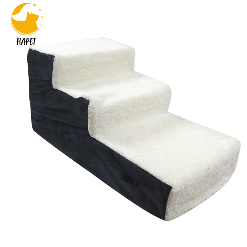 Pet stairs for tall bed Foam Pet steps White 3 StepS Dog Cat Animal Ramp pet dog steps stairs