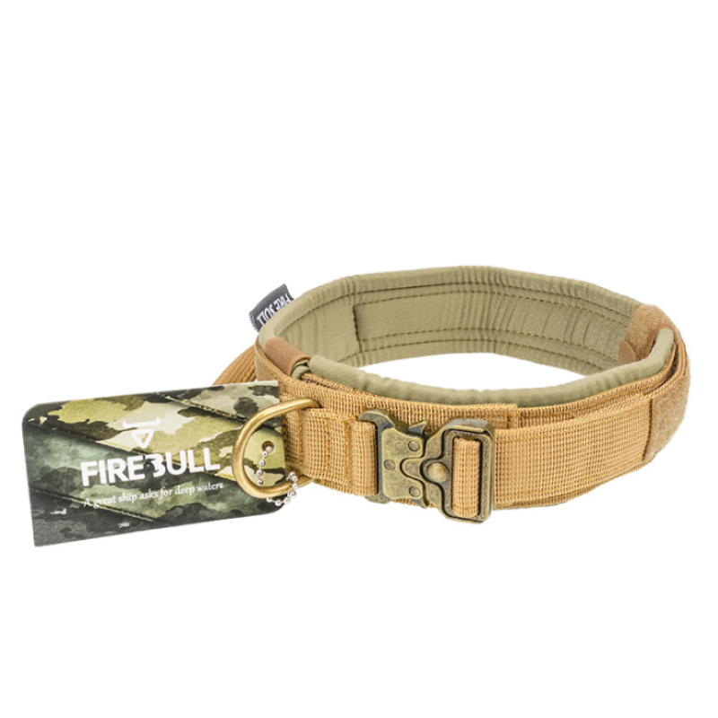 Nylon Pet Outdoor Tactical Training Dog Collar Dog Leash  Adjustable Luxury Leash Set High Quality Dog Collar